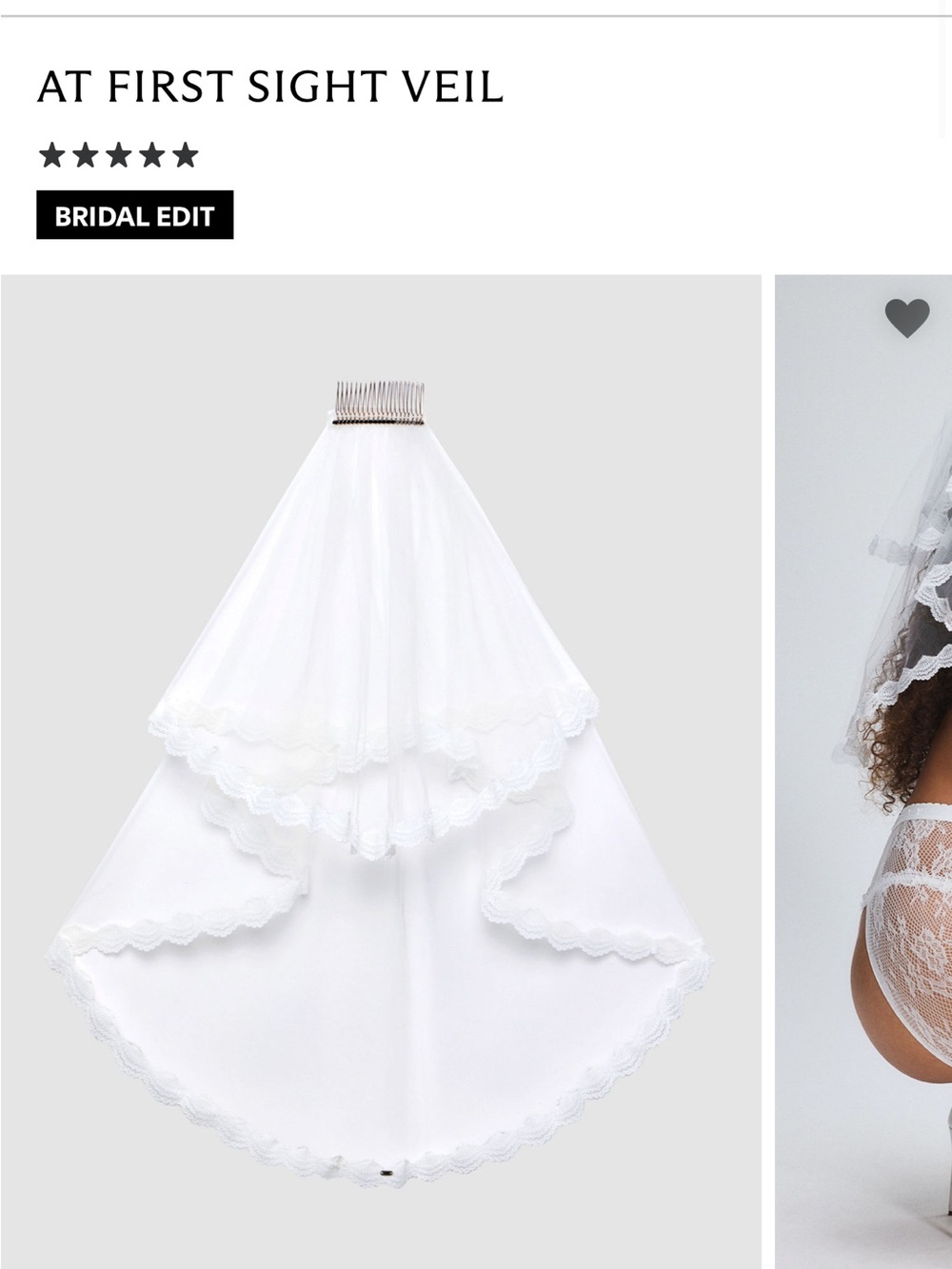 White Bridal Veil from SavageXFenty